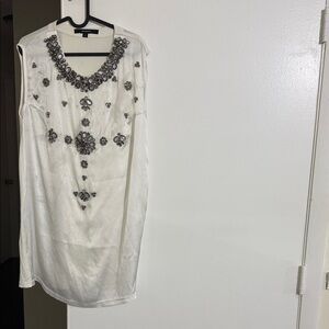 Givenchy White Top with Silver Embellishments